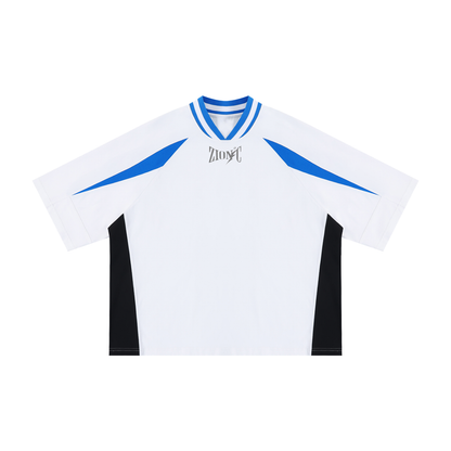 ZIONIC Oversized V-Neck Jersey Tee