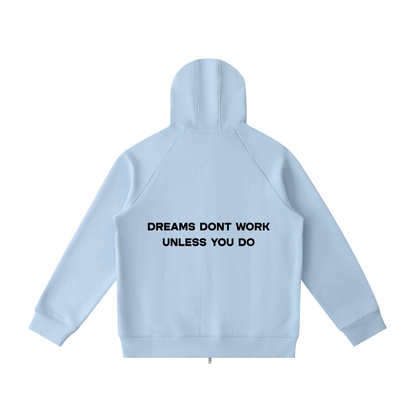 Heavyweight Raglan Sleeve Zip Hoodie