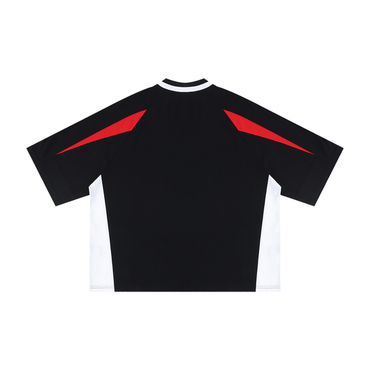 ZIONIC Oversized V-Neck Jersey Tee
