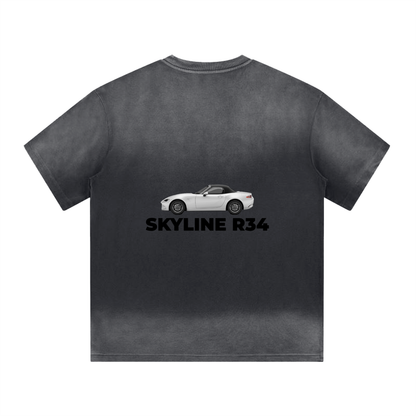 ZIONIC "SKYLINE R34" Heritage Heavyweight Tee