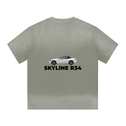 ZIONIC "SKYLINE R34" Heritage Heavyweight Tee