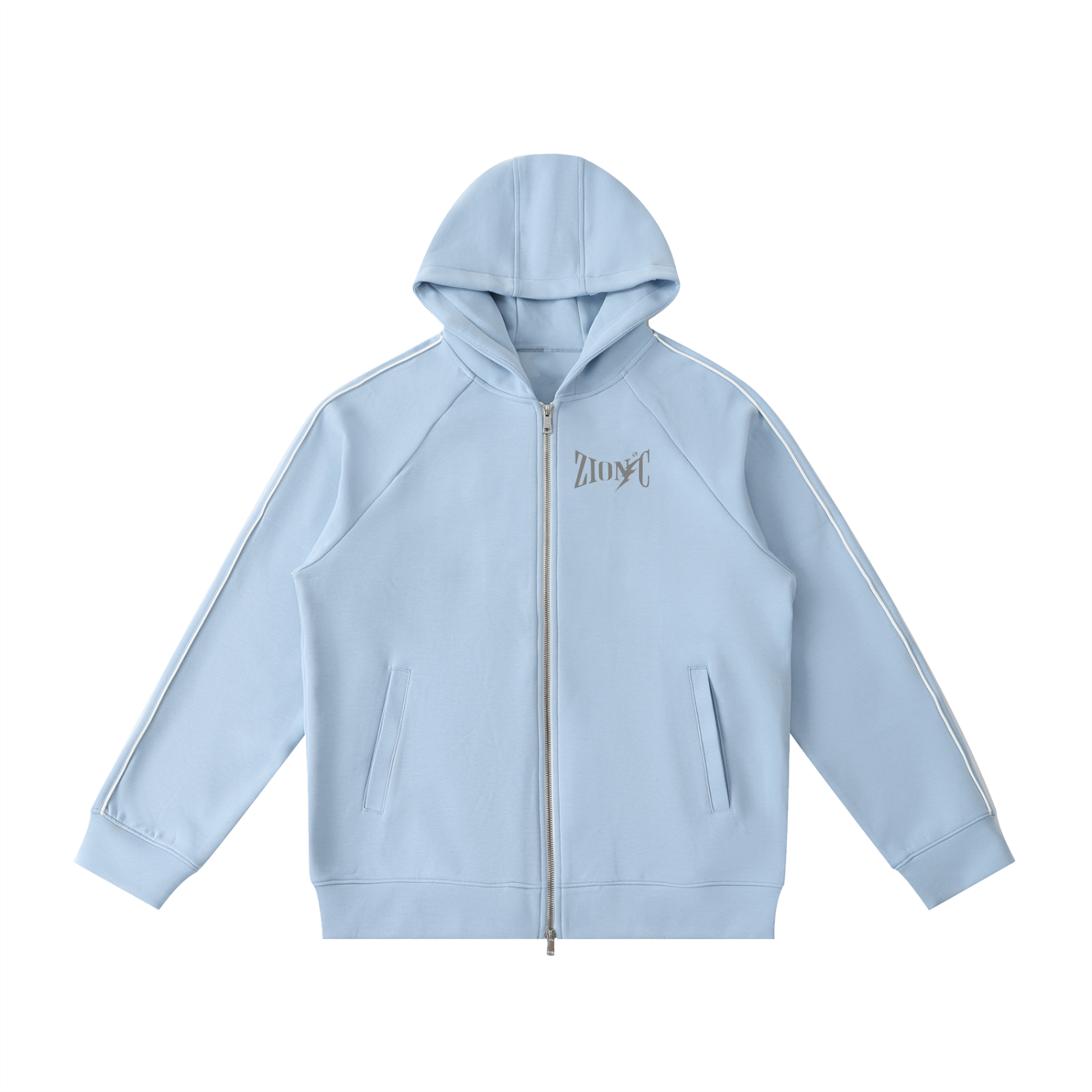 Heavyweight Raglan Sleeve Zip Hoodie