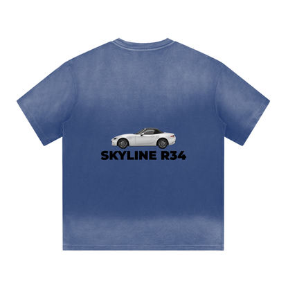 ZIONIC "SKYLINE R34" Heritage Heavyweight Tee